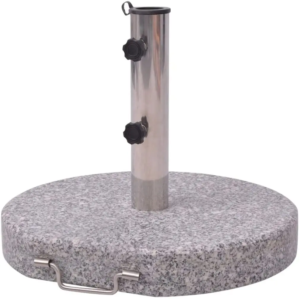Round Granite Parasol Outdoor Umbrella Base Weight 30kgs With