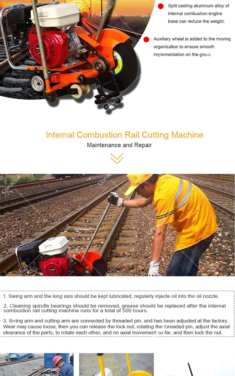 Electric Rail Cutting Machine Steel Rail Cutter Saw Machine