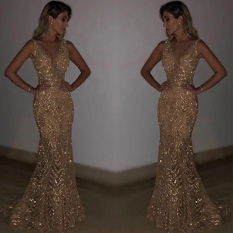 evening gowns in gold