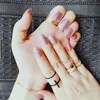 Clove Sticker Nail From Japan Glitter Nail Wraps Purple Red Flash Powder Artificial French Nail Tips