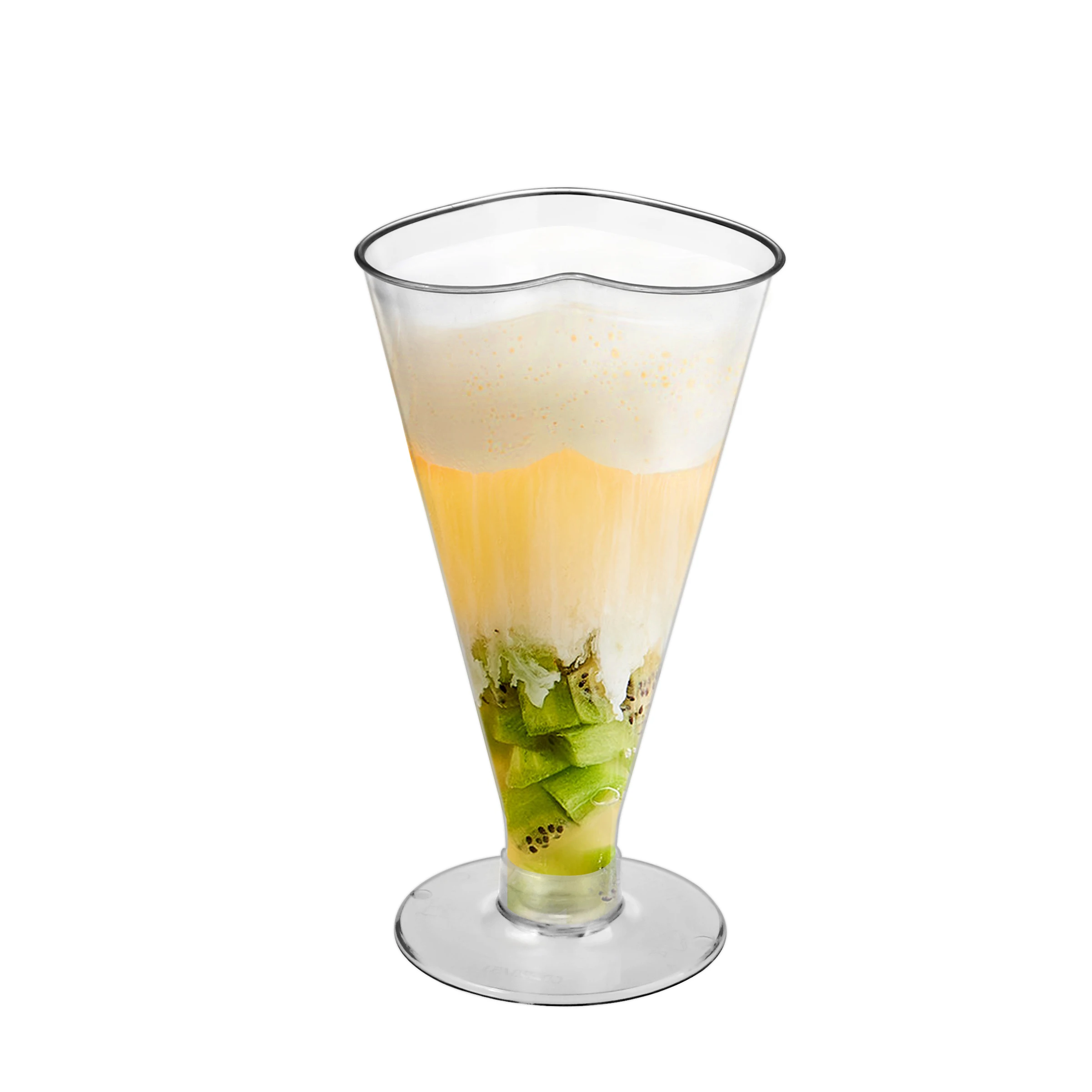 Party catering supplies PS transparent plastic cold drinking wine dessert cup ,disposable plastic champagne flutes