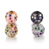 Latest Designs Bead Jewelry New beads Micro Pave CZ Disco Ball Bead