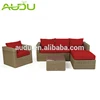Audu Red Cushion Modern Outdoor Corner Sofa