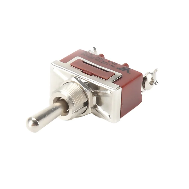 Factory 12mm Mounting Hole Size 15a 250v On Off On Toggle Switch With 3