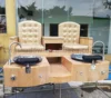 Double seats factory pedicure spa chair Beauty salon and SPA washing foot chair