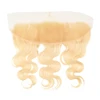 frontal human hair swiss for black woman remy BW body wave 613#honey blonde 13x4 Lace Closure indian human hair virgin hair