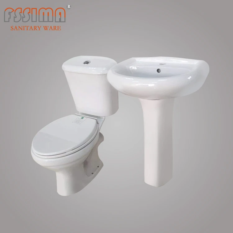 Africa Wc Toilet Basin Set Twyford Ghana Two Pieces White Toilet Buy