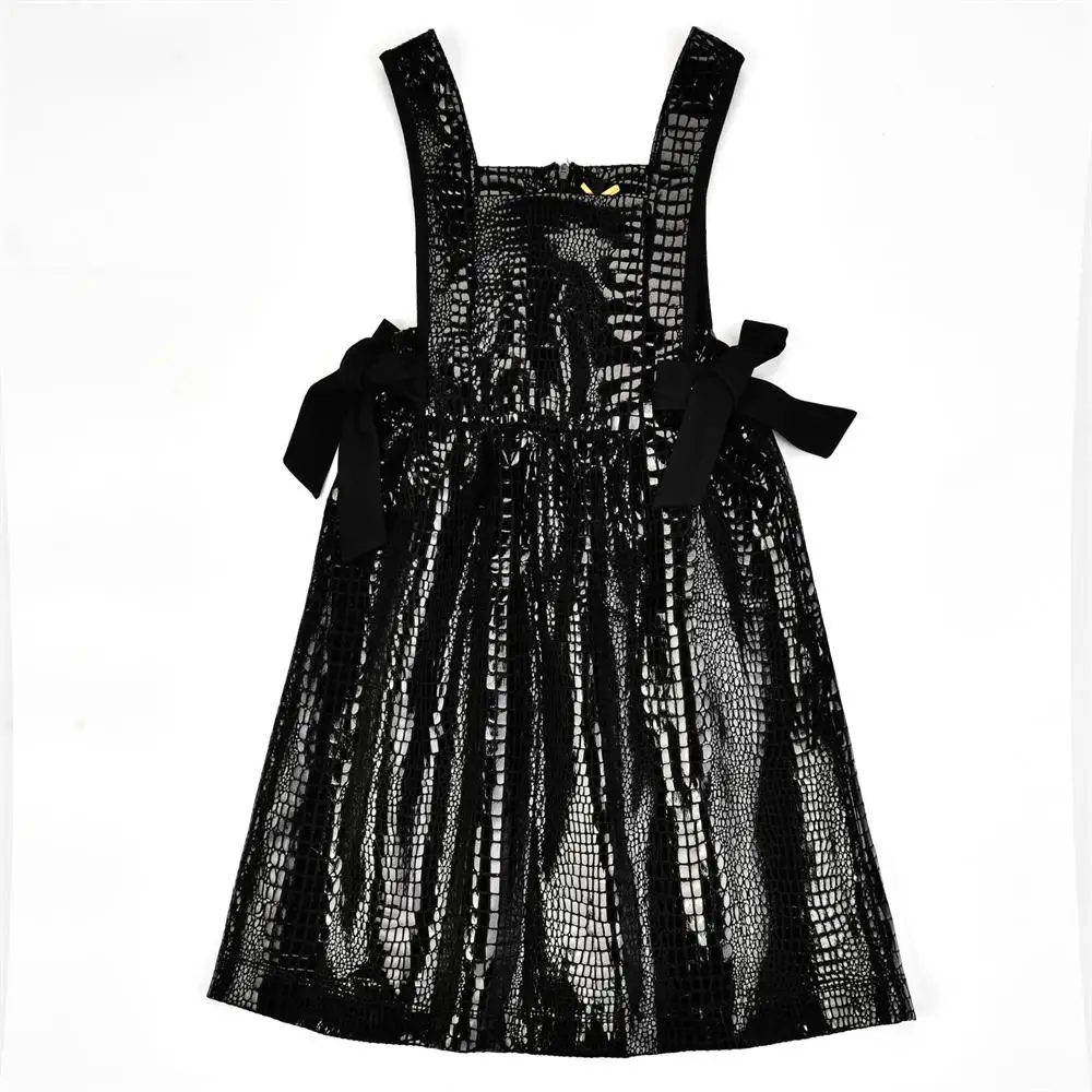 
Custom Casual Fahion Print Leather PU for Girls Jumper Skirts 