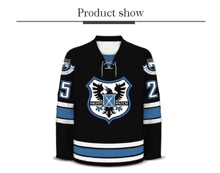Custom made professional laced collar Ice hockey jerseys