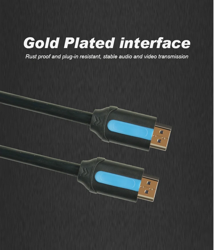 SIPU high speed hdmi cable 4K oem support 3d to 1.5m gold connector hdmi cable - ANKUX.COM