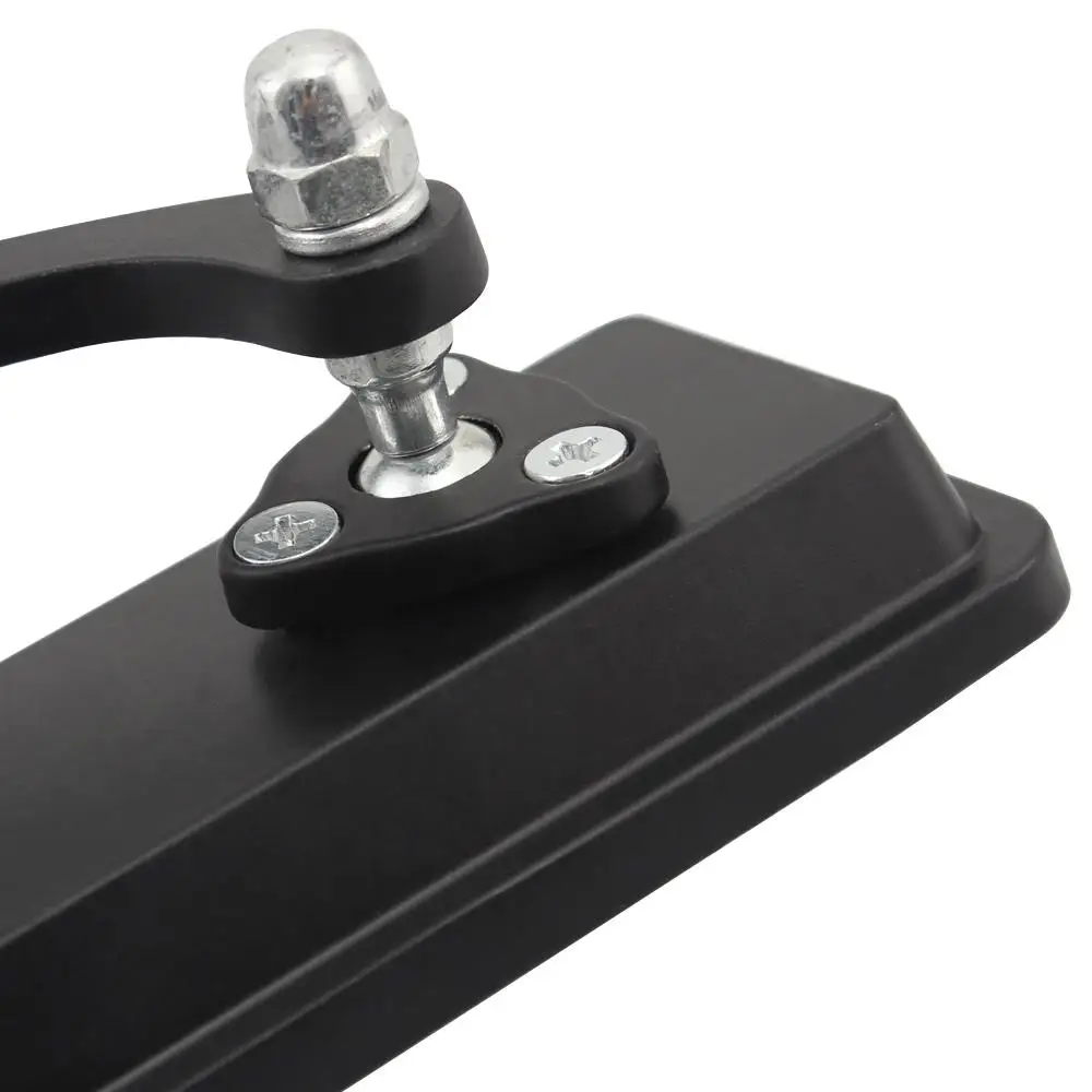 Black Anti Glare Rectangle Rearview Handlebar Mount Side Mirrors 8MM 10MM For Cafe Racer Bobber Chopper Motorcycle Parts