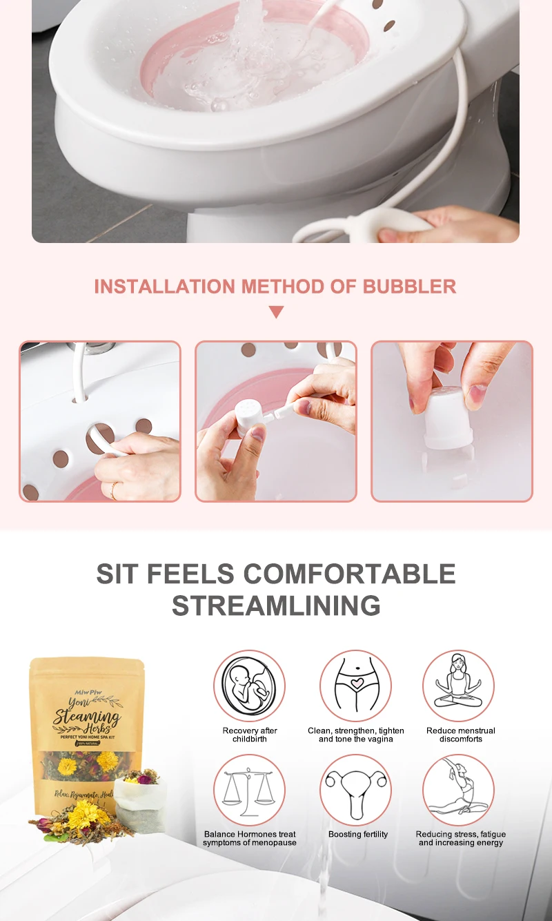 Medical Grade Sitz Bath Vaginal Steam Healing Tub 