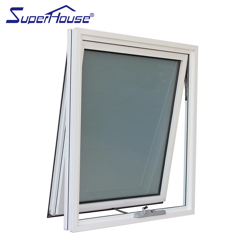 Wholesale high quality white awning window frosted glass