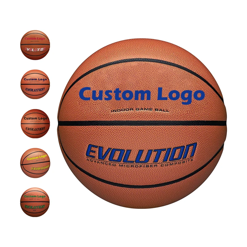 High Quality Basketball Ball Official Size Weight Customized Logo Pu Leather Basketball Heavy