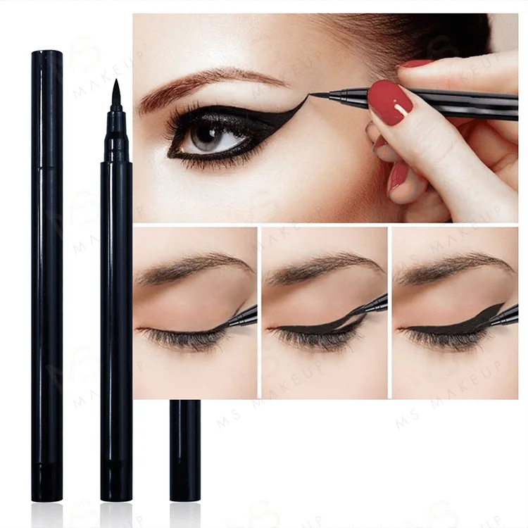 Wholesale High Quality Long Lasting Waterproof Smooth Liquid Matte Eye Liner Private Label Logo Single Color Black Eyeliner