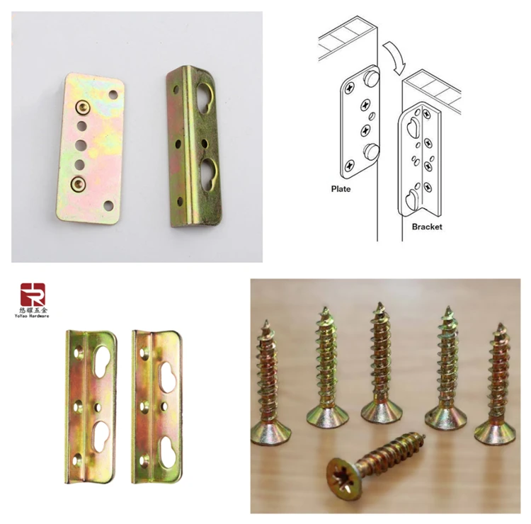 3.5 Inch Hardware Fitting Hidden Wood Bed Assembly Hardwaret Bed