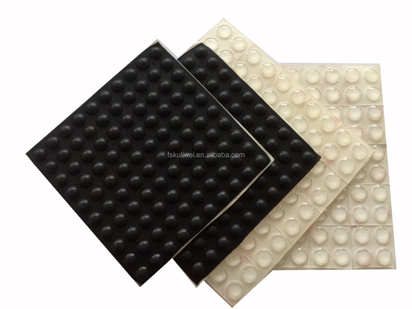 Transparent Glass Protective Pads Self Stick Rubber Pads For Glass