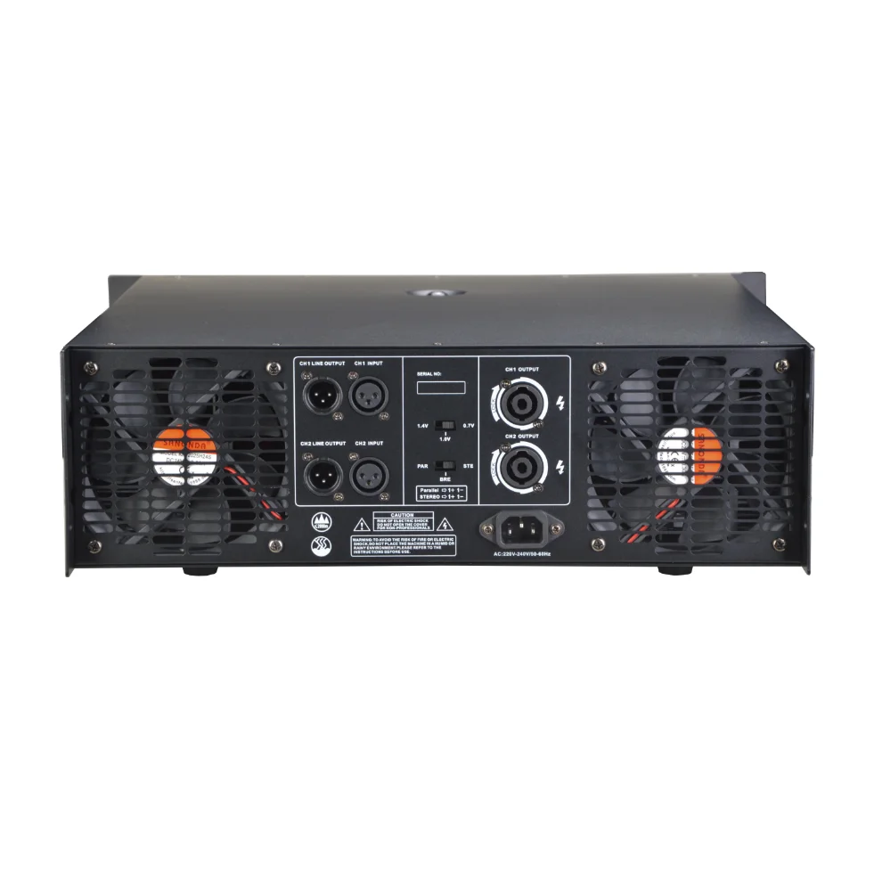 product 2 channel 22400 watt power amplifier r2400 class h professional audio stereo 3u line array speaker made of durable metal-2