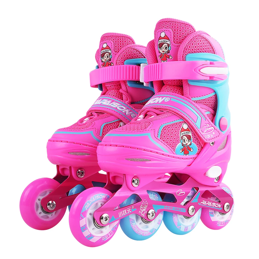 Adjustable Flash Inline Skates For Children Roller Skates Brush Street