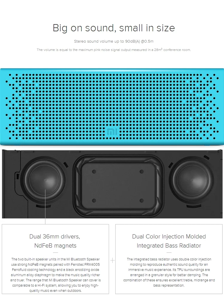 Original Xiaomi Mi Speaker Bluetooth Portable Mini Stack Mi BT4.0 speaker - ANKUX.COM