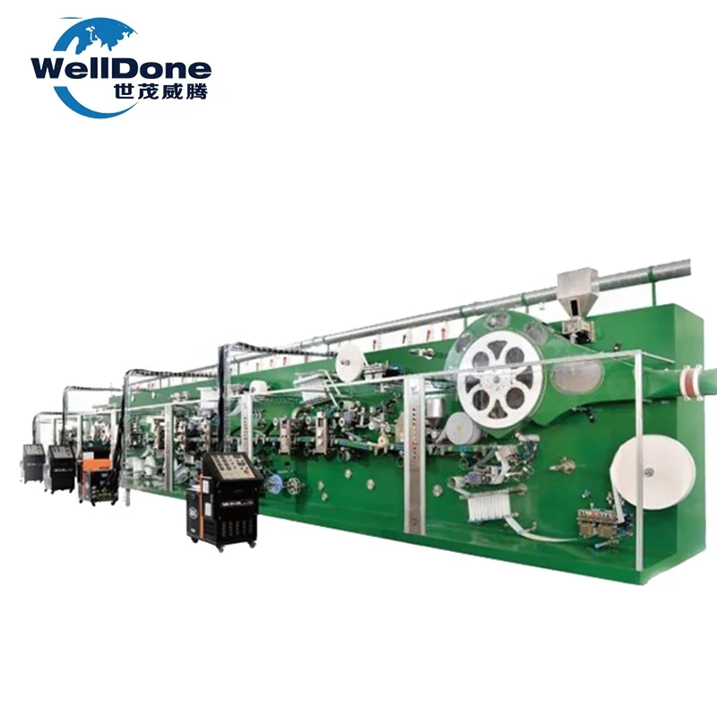 Welldone Sanitary Napkin Machine - 400-1000 PPM Efficiency