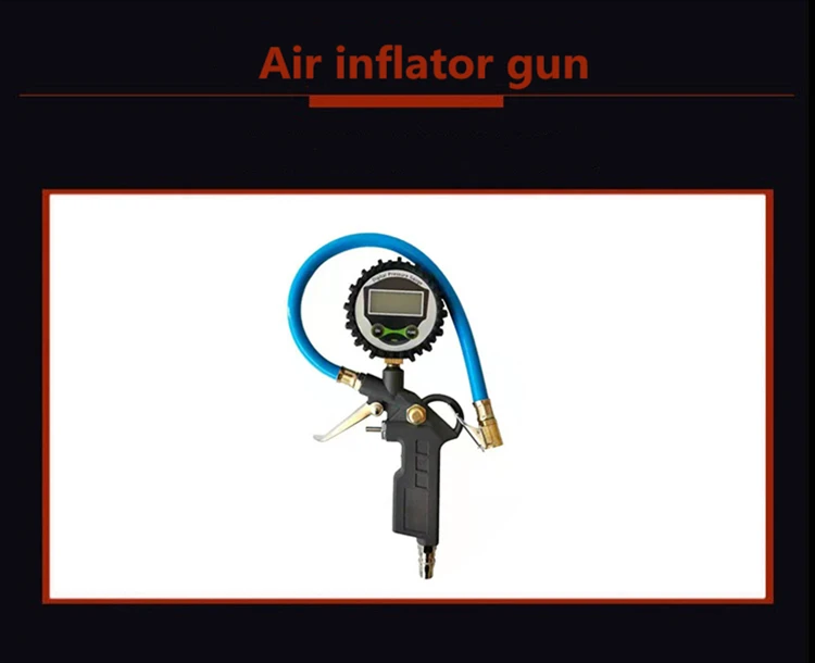 Heavy duty air tire pressure gauge tire inflator gun  for car truck tyre 777