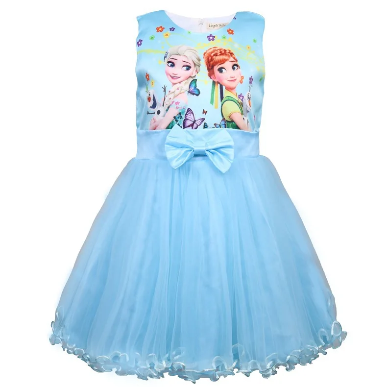 Elsa Anna Cartoon Costume Dress A Line Wedding Girl Baby Tutu Dress - Buy 4  Year Old Girl Dress,A Line Wedding Dress,Babi Tutu Dress Product on  