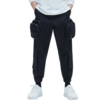 six pocket cargo pants black