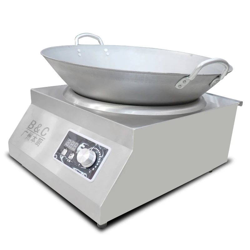 Knob Control 5000w Commercial Industrial Induction Cooktop For