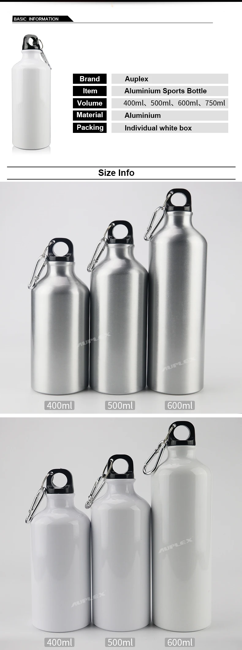 Dye Sublimation 500ml Shaker Bottle Mockup Add Your Own 