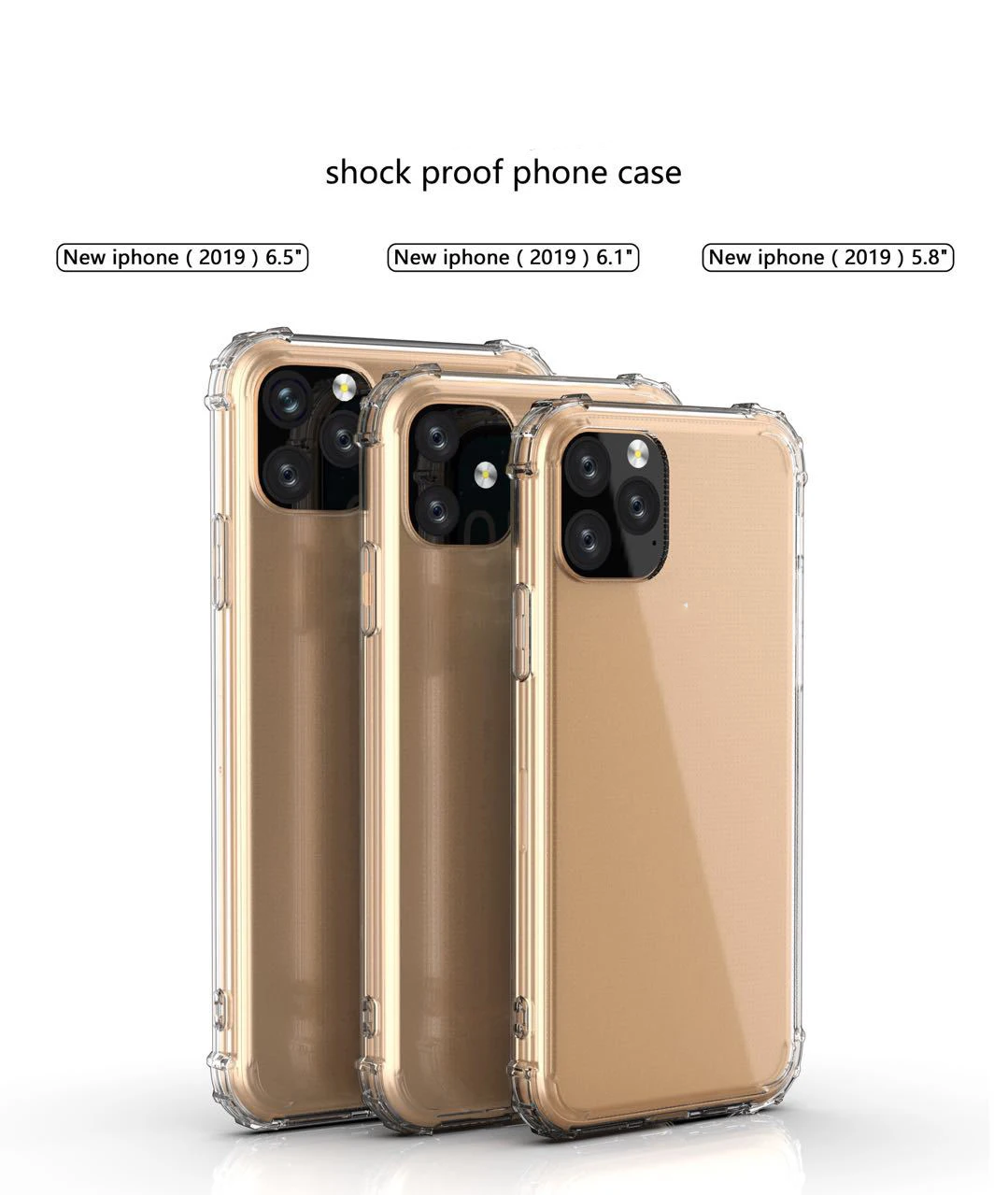 Maxshine Shockproof Transparent Tpu Air Cushion Mobile Phone Case For Iphone Xr Xs Xi Max 11 2019