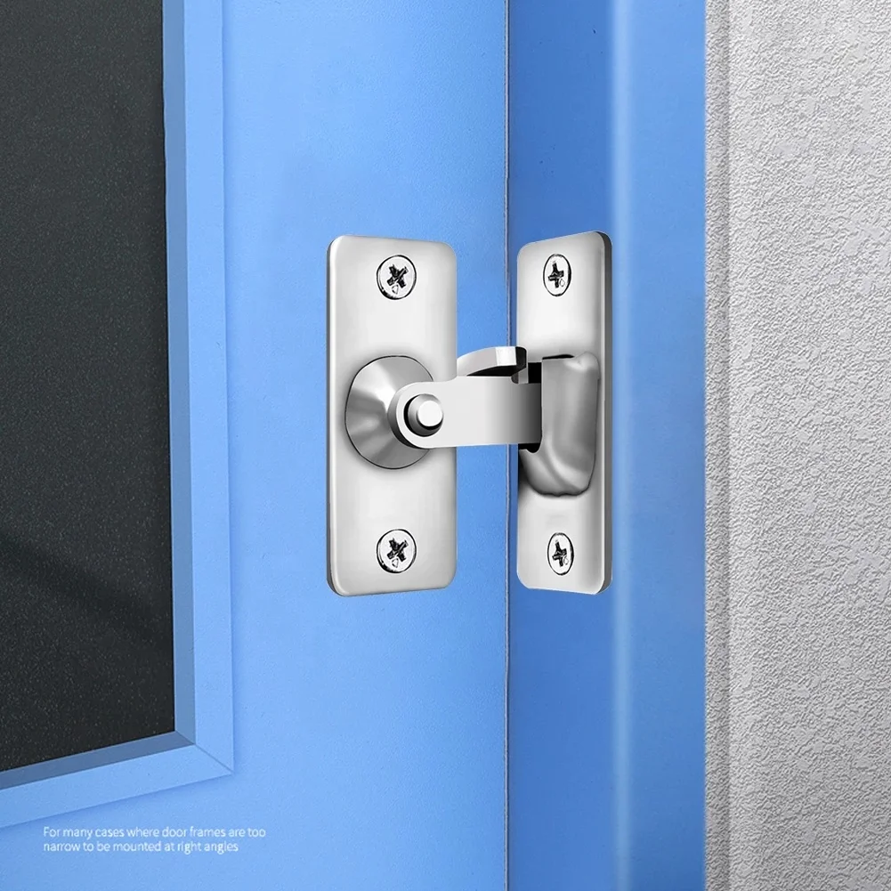 Steel 90 Degree Supplies Right Angle Lock Doors Locks Door Sliding Door Buckle 