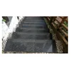 Outdoor Black Granite Stair Case Flat Edging for Tile Steps