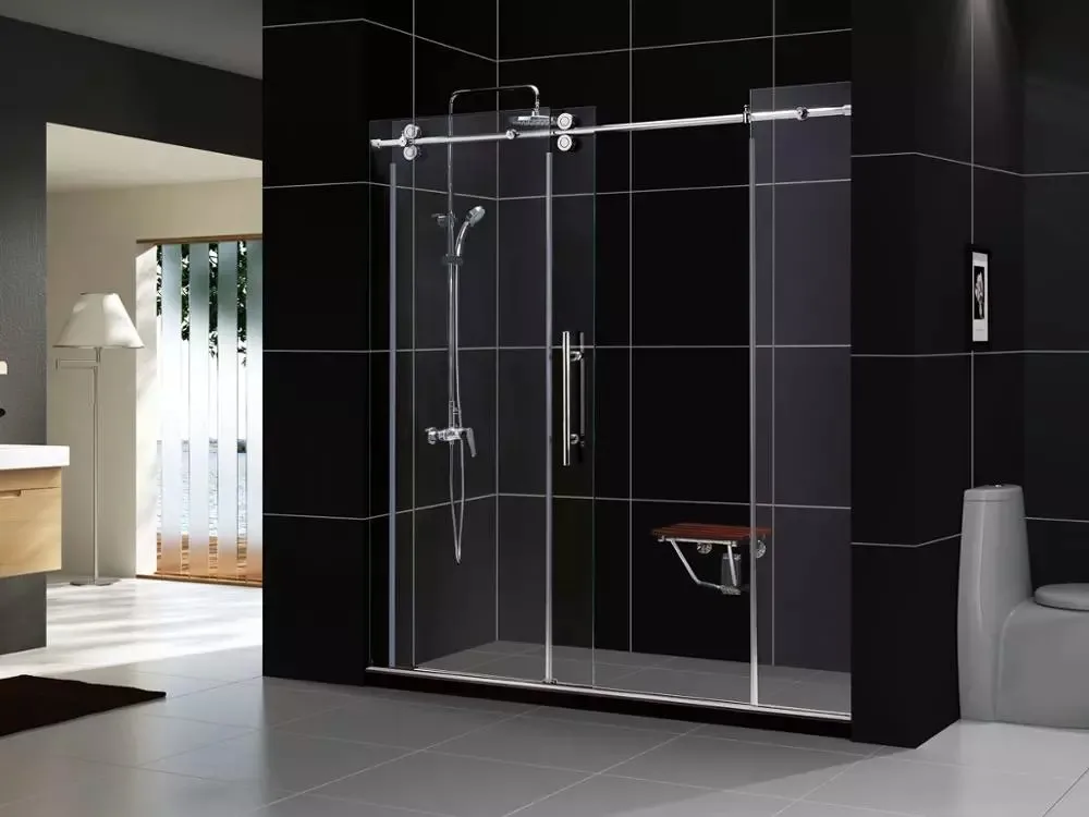 Wanjia Minimalist Design Tempered Glass Bathroom Shower Room Glass