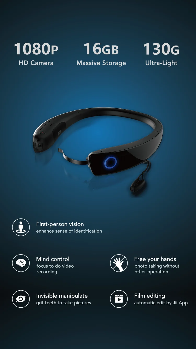 Jii Eeg Headband Camera Electric Headband Camera Mind Control Camera