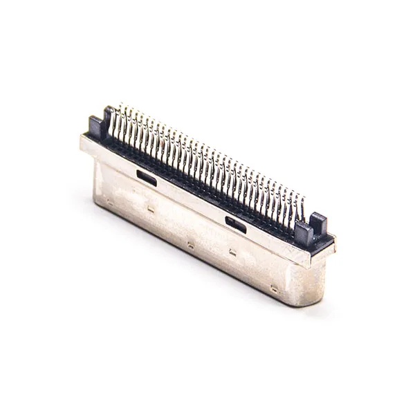 Straight Edge Mount Scsi Connector Vhdci 68pin Male Vhdci68p Connector