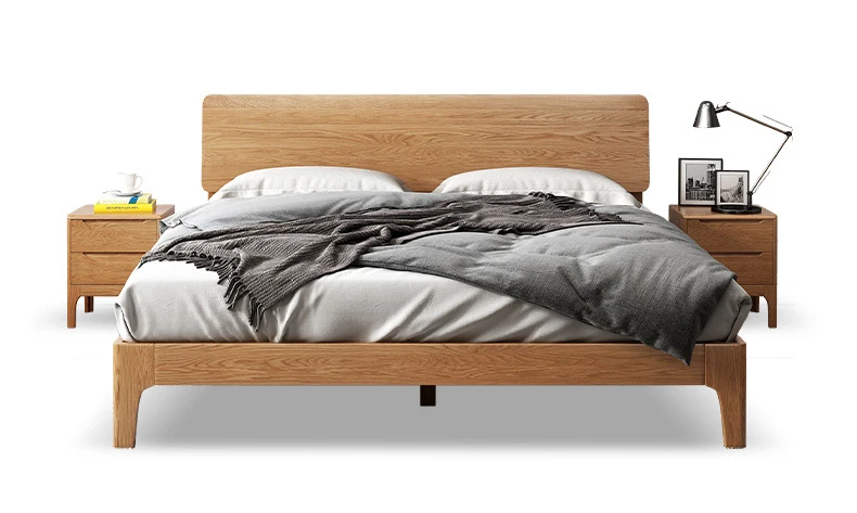 product-Antique Wooden Bed Solid Wood DoubleQueen Steel Bed Design Folding Bed-BoomDear Wood-img
