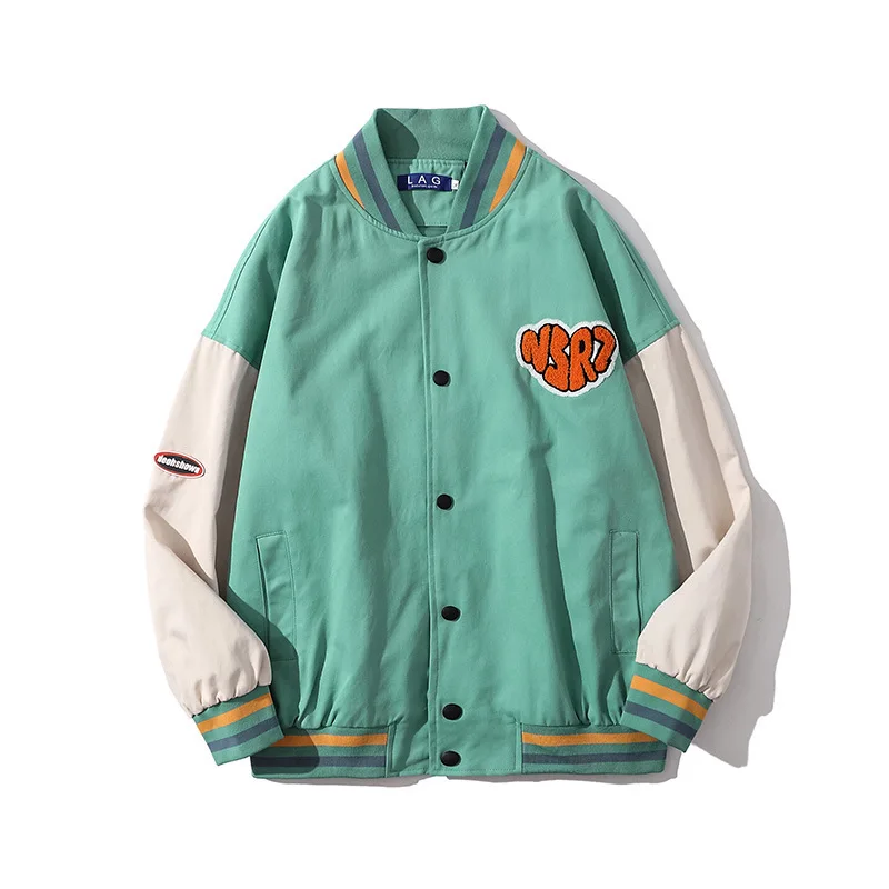 Street Vibe Wind Color Baseball Suit Male Fashion Brand Hong Kong Wind Ins Trend Loose Couple