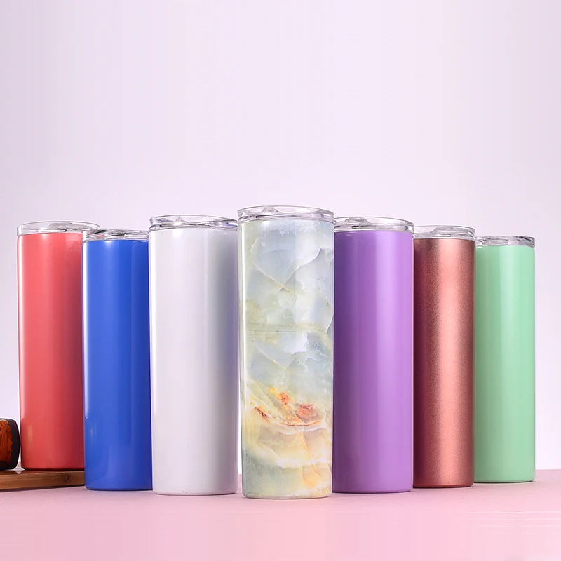 20oz 30 oz Stainless Steel Double Wall Vacuum Insulated Tumbler with Lid   