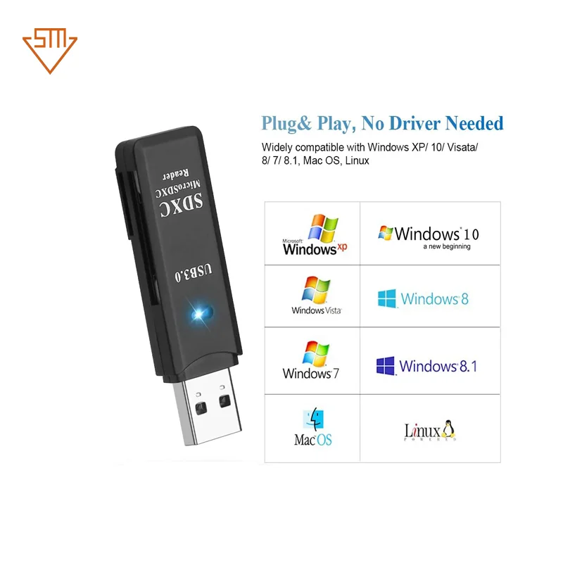High Quality Mini Super Speed 5Gbps USB 3.0 Micro SDXC SD TF Card Reader Adapter - ANKUX.COM