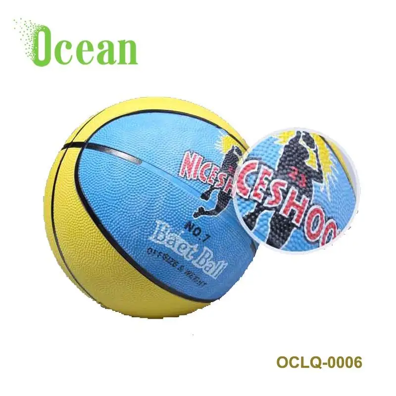 Colorful Rubber Basketball For Training Buy Customize Your Own No.7