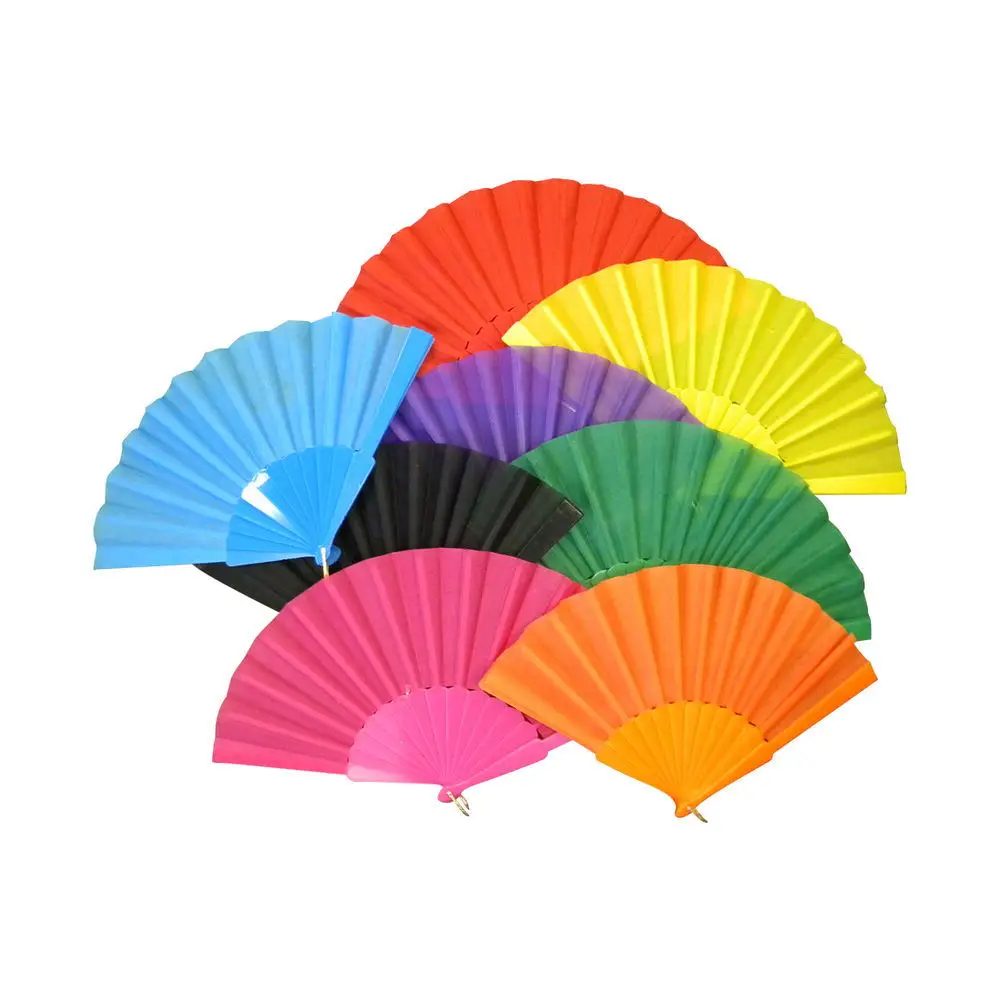 Custom Printed Folding Wholesale Fabric Hand Fan As Promotional Gifts ...