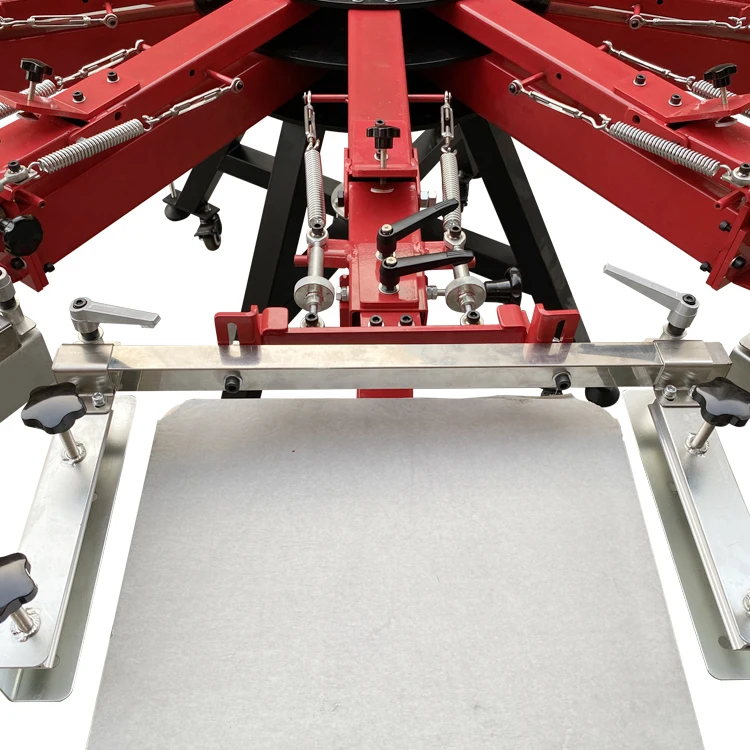product dgruida ns1212 hd heavy duty double clamp 12 color 12 station screen printing machine-2