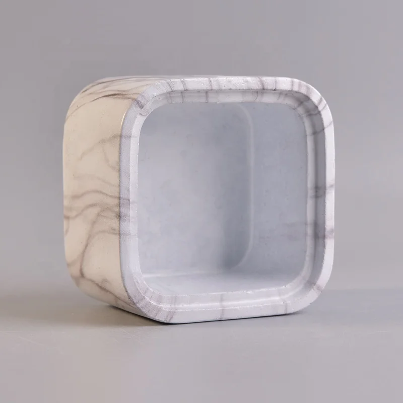 Unique concrete candle containers decorative candle vessel soy wax