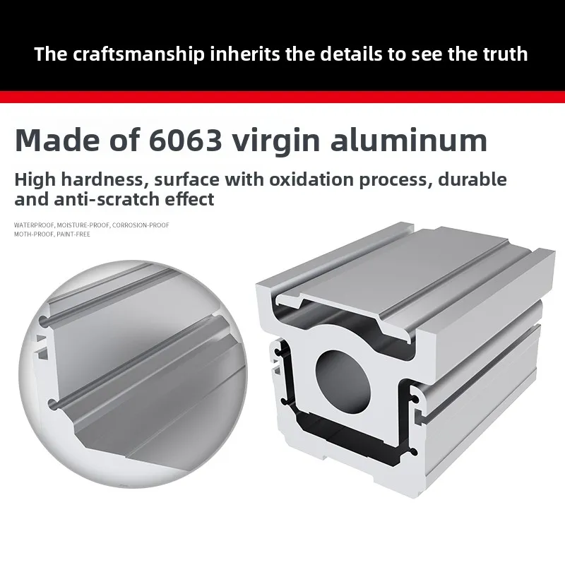 75mm Wide Aluminum Module Semi-Enclosed Screw Belt Linear Stage Motion Platform Manipulator Sliding Table Quality Linear Guides details