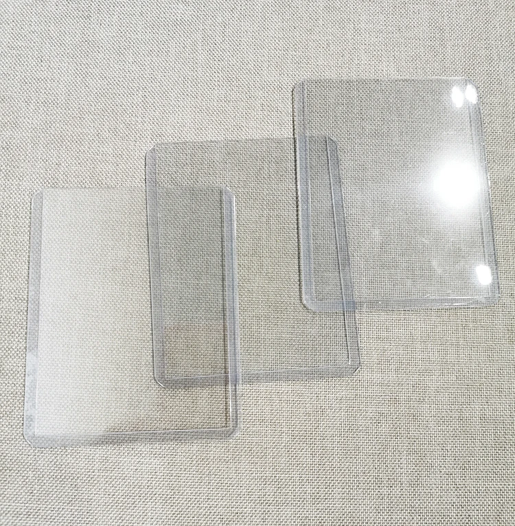 Id Card Holder 3x4 Inch Large Vertical Clear Plastic Business Case With