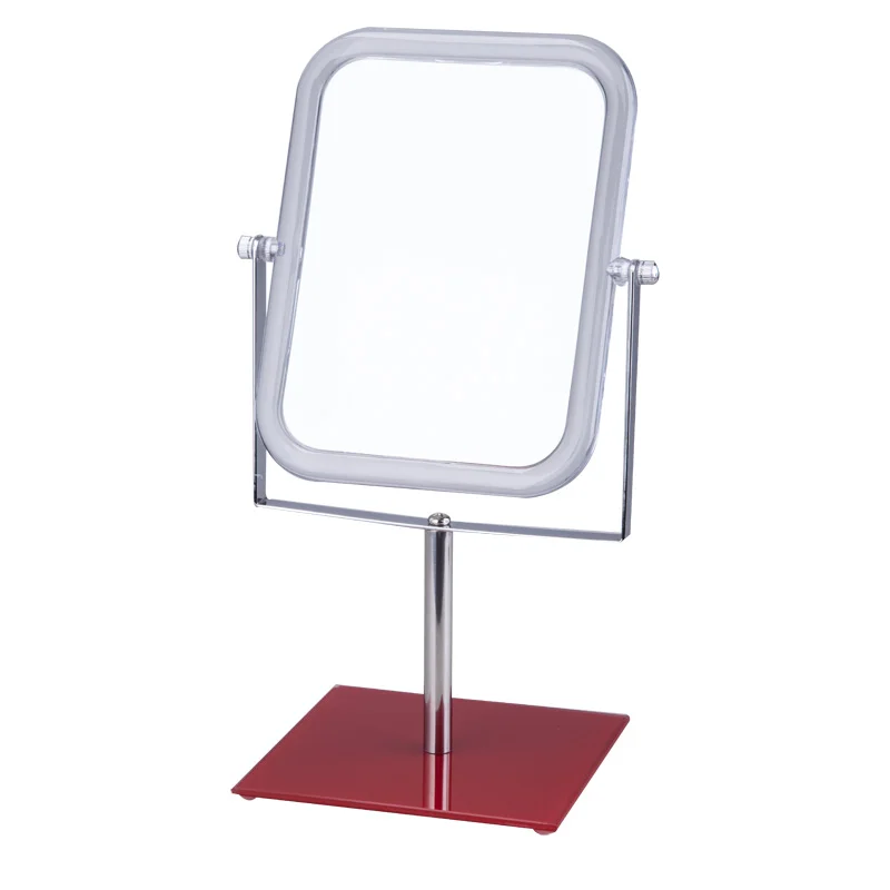 Hot Sale Square Plastic Frame Makeup Cosmetic Mirror With 2x