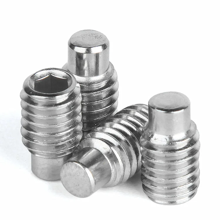 Din 915 Hexagon Socket Set Screws 304 Stainless Steel Hex Din With Dog