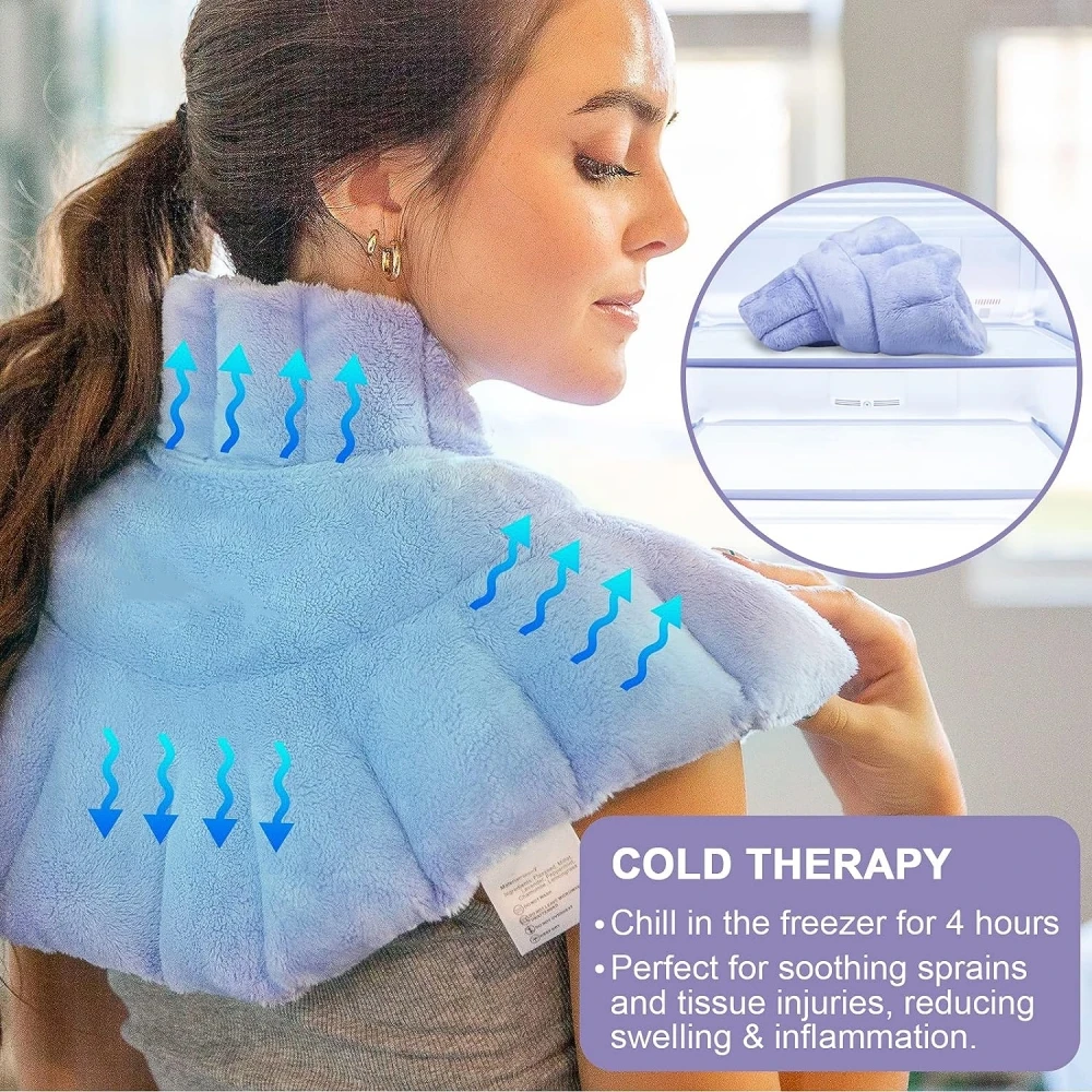 Microwave Heating Pad For Neck Shoulders And Back Pain Relief With ...