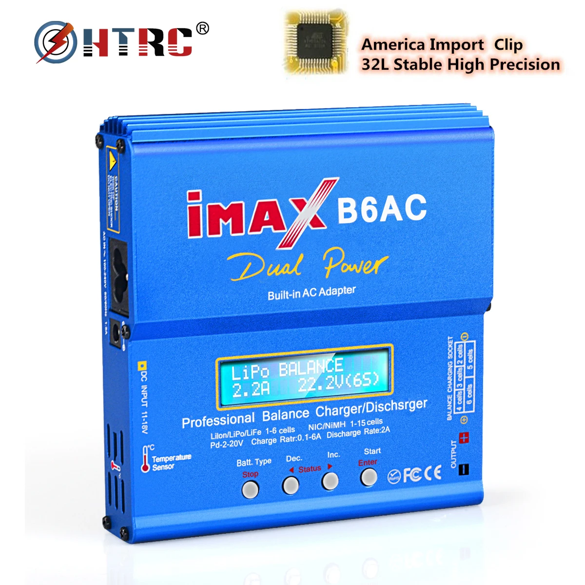 iMAX B6 AC AC/DC Balance charging Support 5 lithium NiMH Battery Data Charge UK 